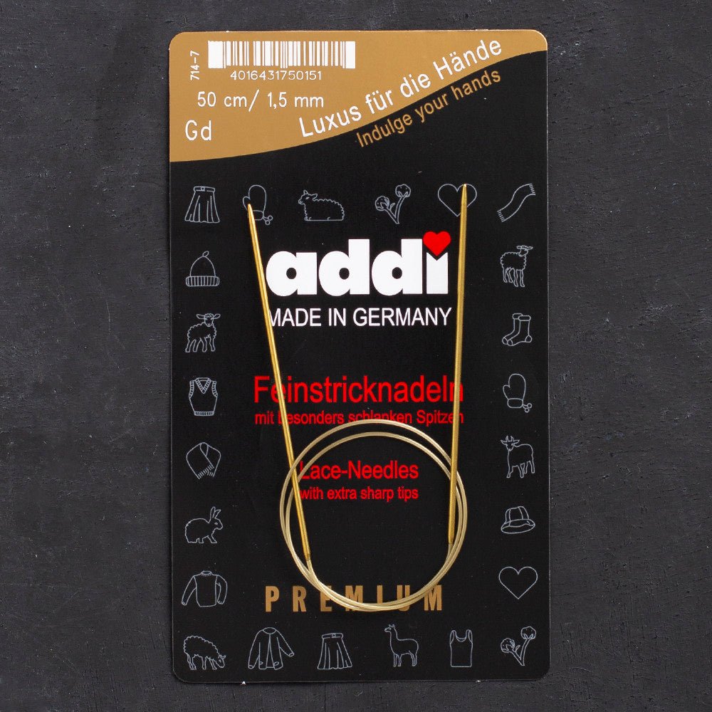 Addi 1,5mm 50cm Misinalı Şiş - 714-7 - Hobium
